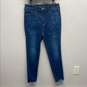 NWOT Old Navy 360 Stretch Extra High Rise Rockstar Super Skinny Distressed 8